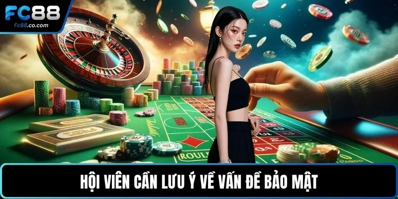 Hội viên cần lưu ý về vấn đề bảo mật