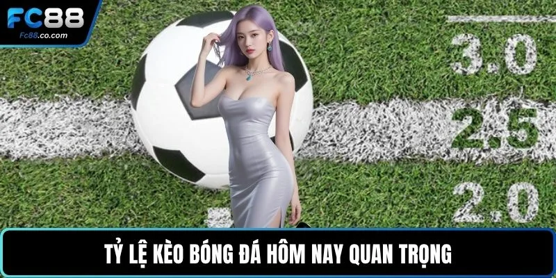 Tỷ lệ kèo bóng đá hôm nay quan trọng